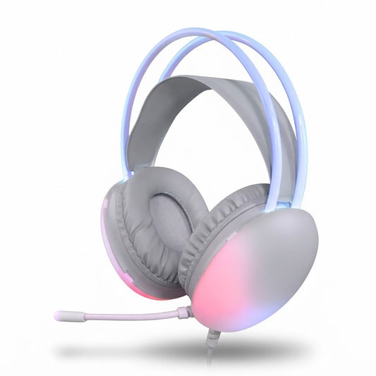 Auricular Gaming GH-554 RGB USB con Micrófono Ajustable de Sate - foto de producto centrado sobre fondo blanco