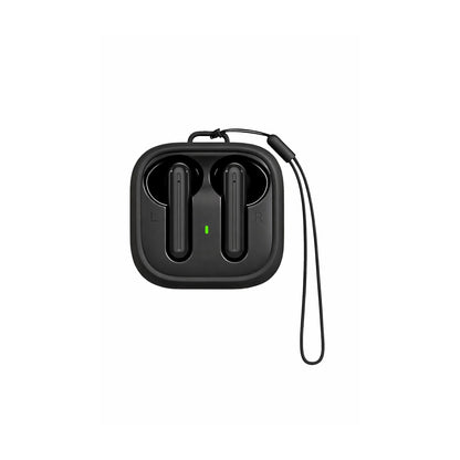 Auriculares Bluetooth SATE AE-6131 Negro con Control Táctil sobre fondo blanco