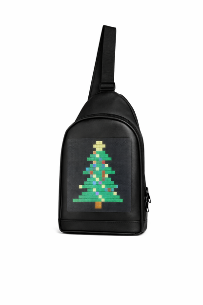 Mochila Transversal LED A-KP6111 Pantalla 48x48 Bluetooth Negro