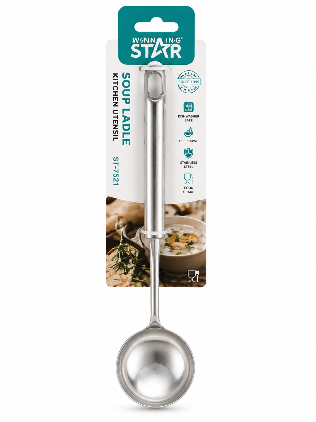 Cuchara de Acero Inoxidable ST-7521 Resistente