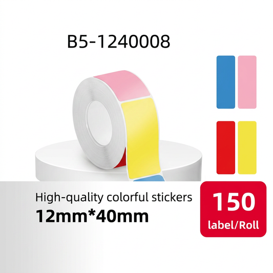 Etiqueta Térmica Autoadhesiva 12x40 mm surtido de colores SATE B5-1240008