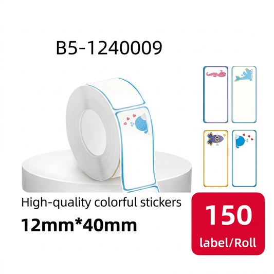 Etiqueta Térmica Autoadhesiva 12x40 mm diseños infantiles SATE B5-1240009