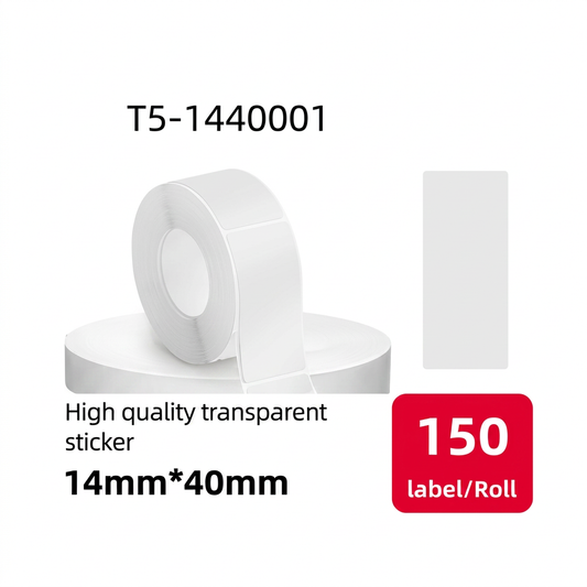 Etiqueta Térmica Autoadhesiva 14x40 mm transparente SATE B5-1440001