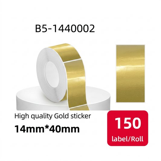 Etiqueta Térmica Autoadhesiva 14x40 mm dorada SATE B5-1440002