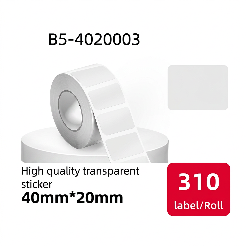 Etiqueta Térmica Autoadhesiva 40x20 mm transparente SATE B5-4020003