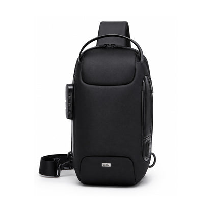 Bandolera Anti-Robo Urban KVM-598 con Candado TSA y Puerto USB de KOLKE, producto centrado sobre fondo blanco