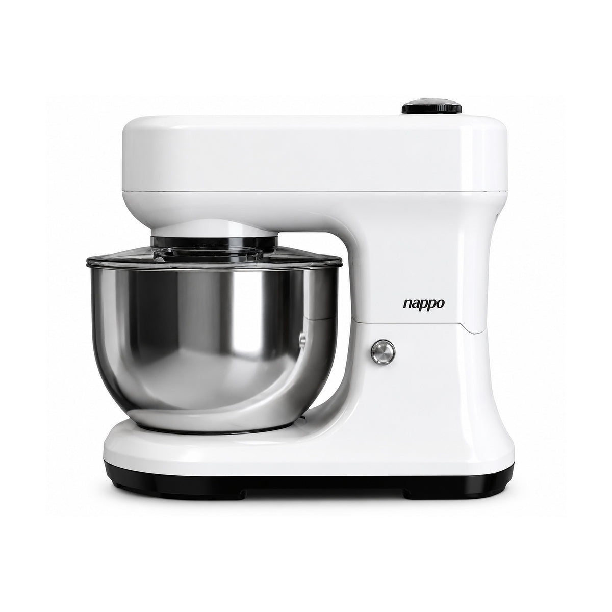 Batidora Planetaria Nappo 9 en 1 Ice Cream NEA-341 Blanca 1200W sobre fondo blanco, vista completa del producto