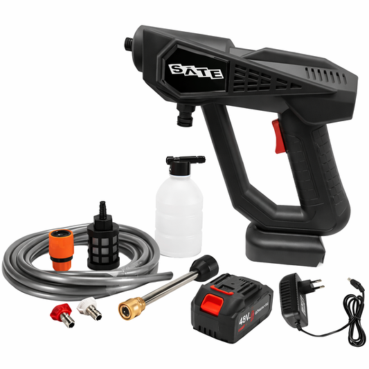 Hidro Lavadora Portátil A-ML8107 Recargable 48V con Manguera de 5m