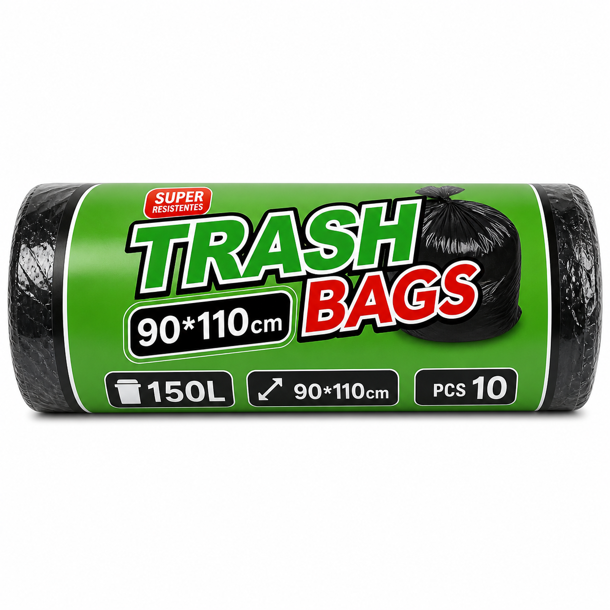 Bolsas de Basura W014 150L 90x110cm Pack 10 Unidades