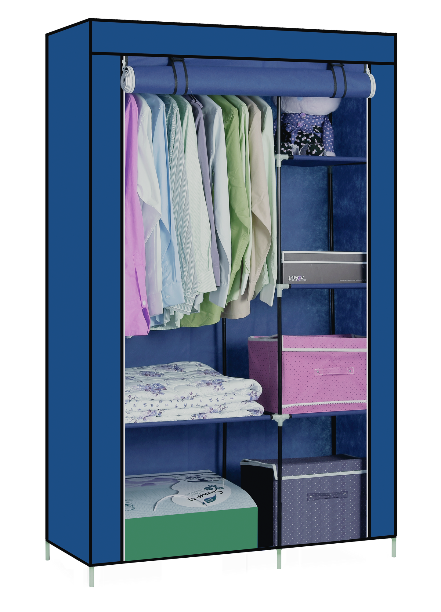 ROPERO DECOTEAM AZUL 105*45*170CMS DDR-005