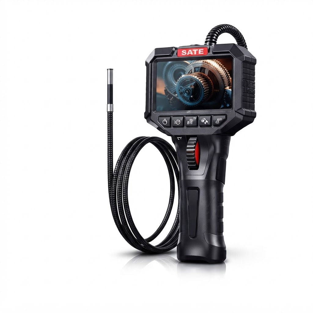 Boroscopio articulado con pantalla a color y sonda flexible