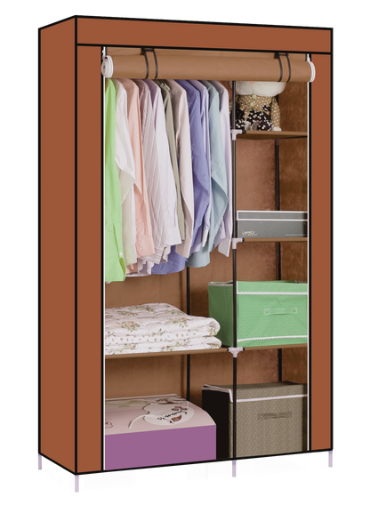 ROPERO DECOTEAM MARRON 105*45*170CMS  DDR-005