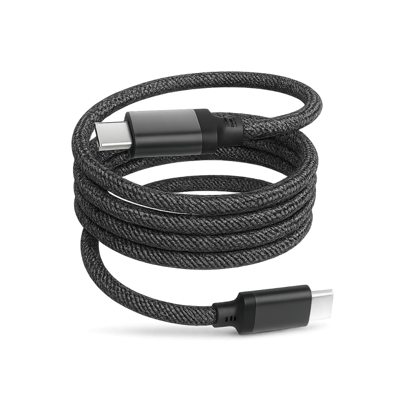 CABLE MAGNETICO KOLKE USB C A USB C KCC-8746 NEGRO CAJA