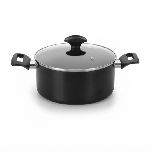 Cacerola Inducción 22cm Induct+ Multiflon sobre fondo blanco