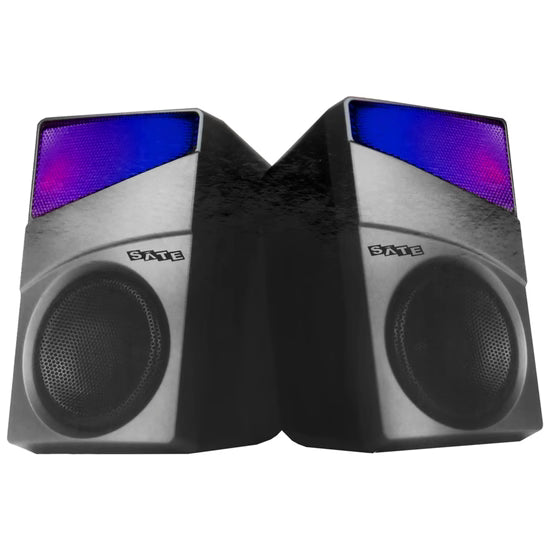Parlante Gamer Satellite AS-91001 RGB 2.0 de 6 W con Drivers de 52 mm