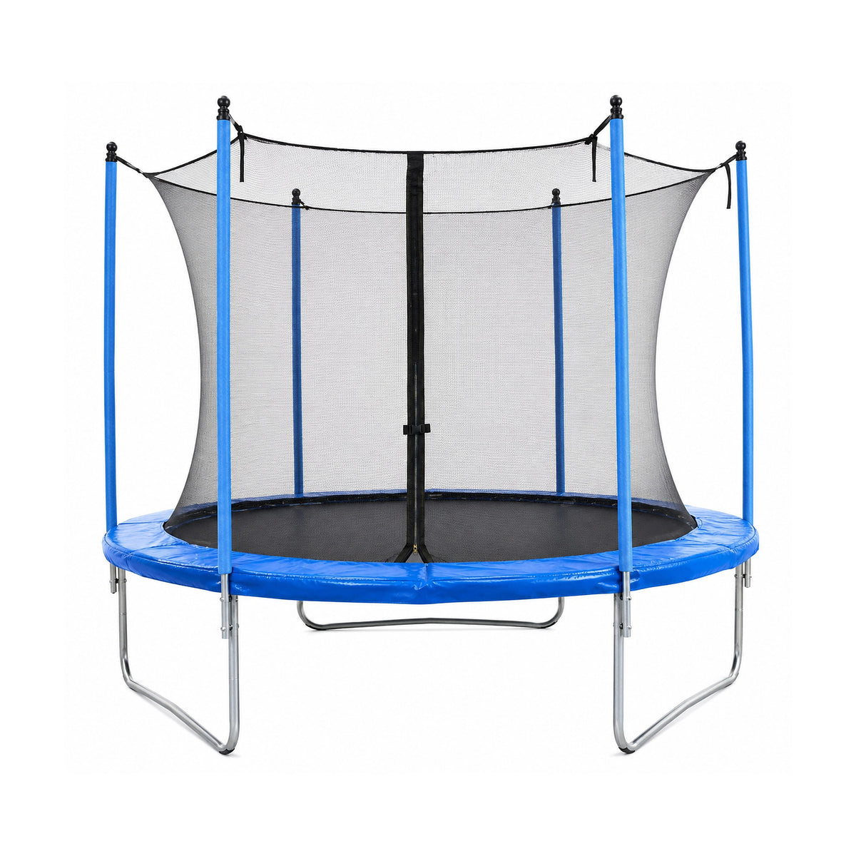 Cama Elástica 10FT con Red de Seguridad y Escalera de LEVEL, producto centrado sobre fondo blanco