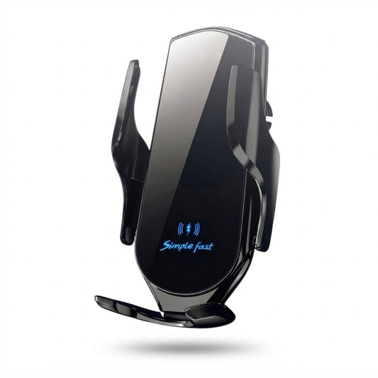 Cargador Inalámbrico para Auto SATE A-CC303 15W Carga Rápida Qi 360° sobre fondo blanco