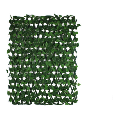 Cerco extensible de hojas artificiales 1,2 x 2,2 m - Verde oscuro
