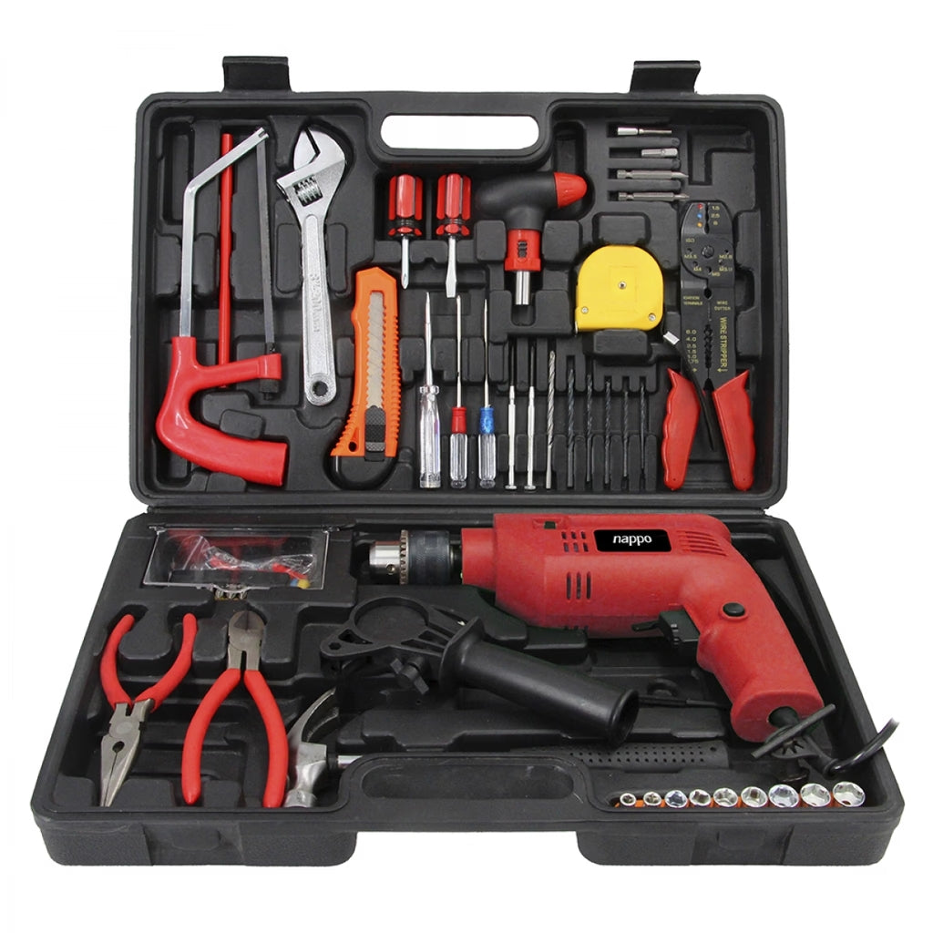 Kit de Herramientas NHK-008 – 120 piezas con Taladro de 500W y Maletín