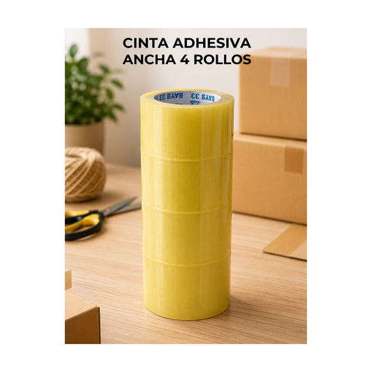 Cinta Adhesiva para Embalaje SATE sobre fondo blanco, foto de producto completa y centrada