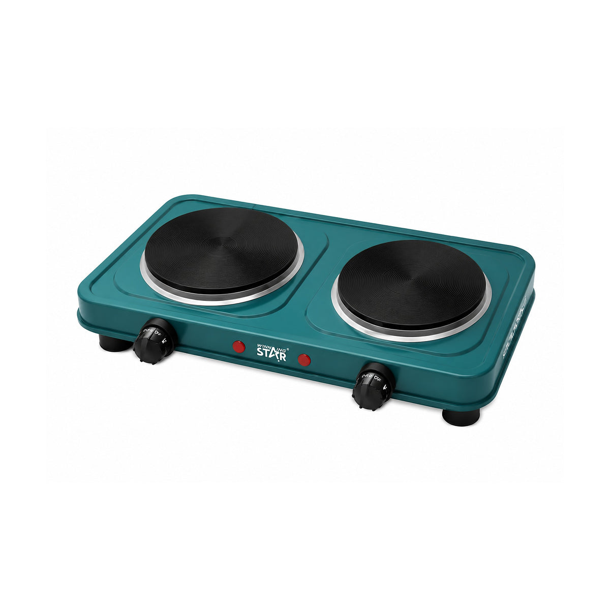 Cocina Eléctrica Winning Star ST-9638 Doble Hornalla 1000W de winning star, producto centrado sobre fondo blanco
