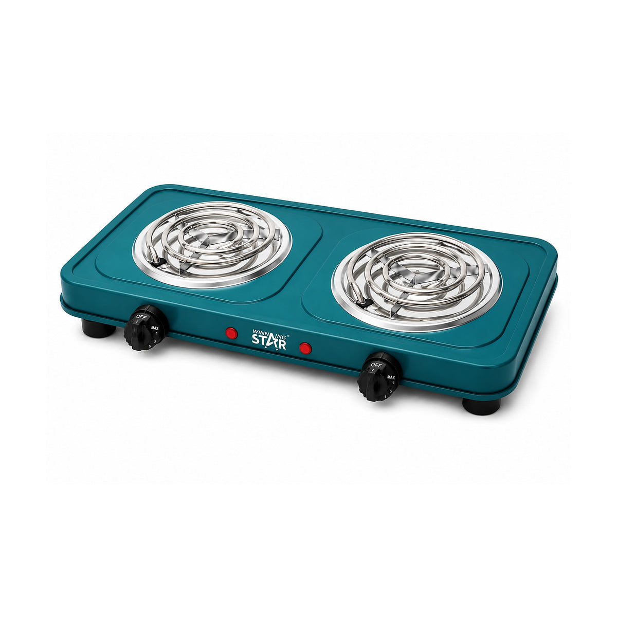 Cocina Eléctrica Winning Star ST-9639 Doble Hornalla 1000W de winning star, producto centrado sobre fondo blanco