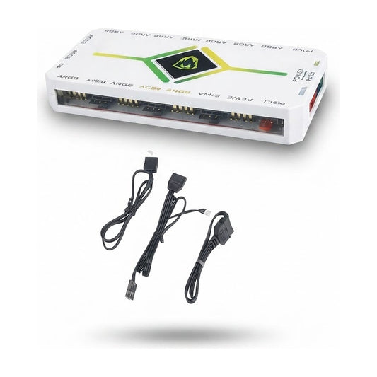 Controladora para Coolers de 10 Puertos, vista de producto sobre fondo blanco