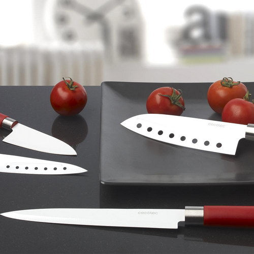 Set 4 Cuchillos Santoku Con Recubrimiento Cerámico