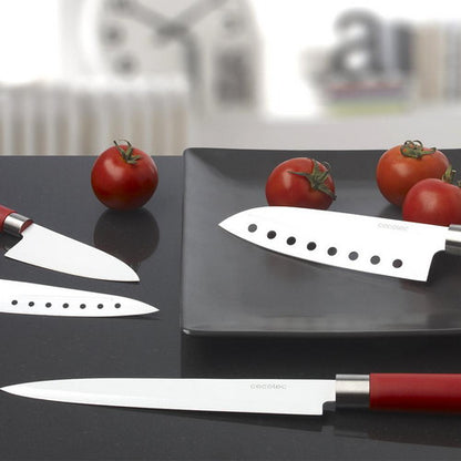 Set 4 Cuchillos Santoku Con Recubrimiento Cerámico