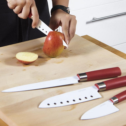 Set 4 Cuchillos Santoku Con Recubrimiento Cerámico