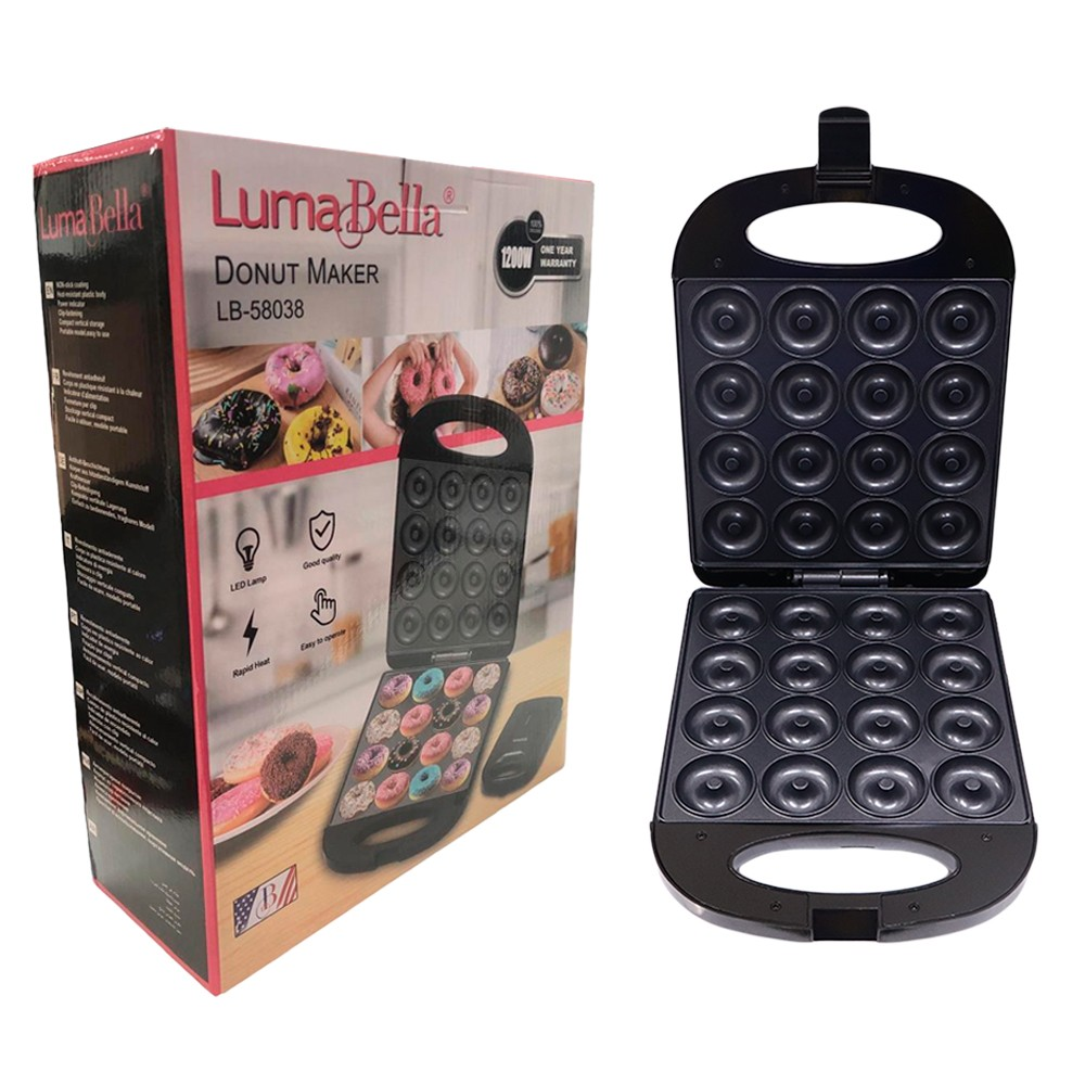 Máquina de donas Luma Bella LB-58038 con capacidad para 16 unidades