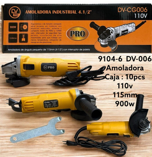 Amoladora Angular DIVINO DV-006 900W 115mm