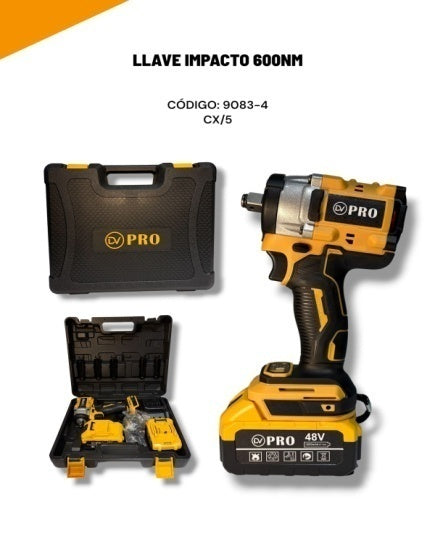 Llave de Impacto Inalámbrica DIVINO DV-7003A 48V 600N·m