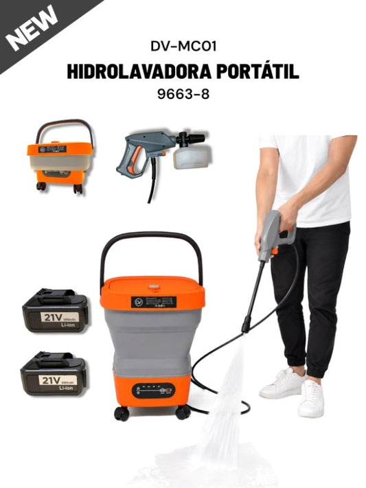 Hidrolavadora Portátil DIVINO DV-MC01 21V con Balde