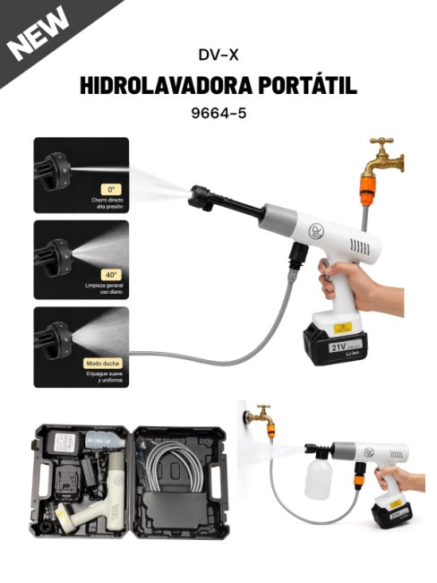 Hidrolavadora Manual DIVINO DV-X 21V Tipo Pistola