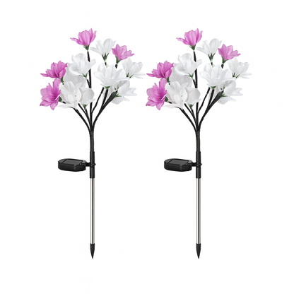 Lámpara Solar Decorativa con Diseño de Flor