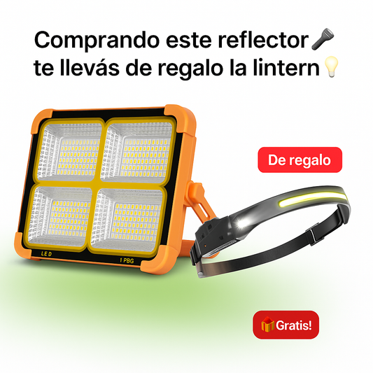 Reflector Solar Portátil LED (100W & 300W)