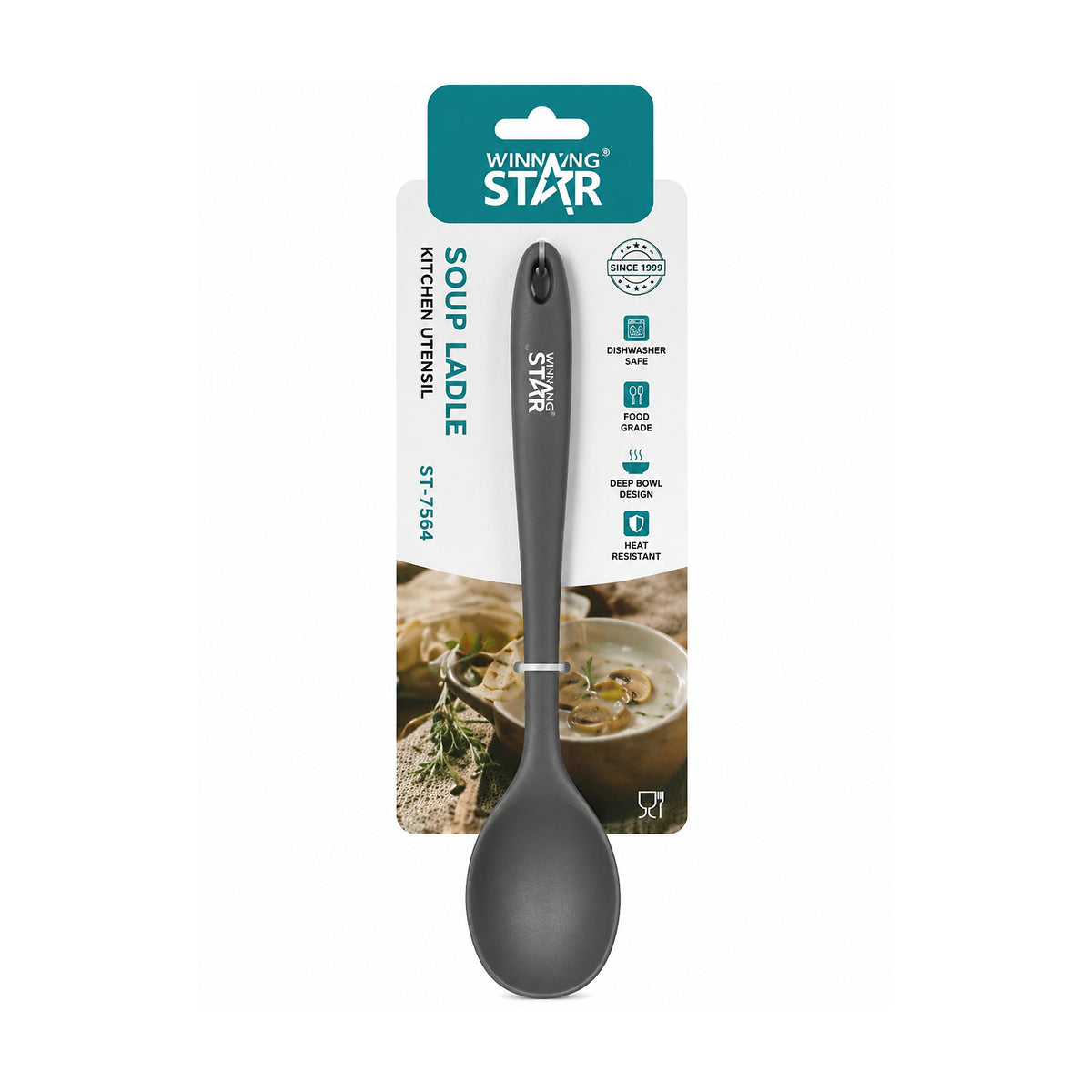 Espátula de Silicona ST-7564 28cm Resistente al Calor Antiadherente de winning star, producto centrado sobre fondo blanco