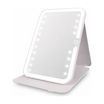 Espejo LED para Maquillaje A-M17 Compacto con Luz Natural