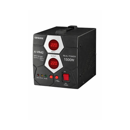 Estabilizador de Voltaje 1500W SATE A-VR42 sobre fondo blanco