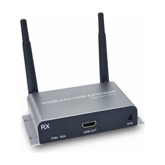 Extensor HDMI Inalámbrico A-HD1601 – Gris/Negro sobre fondo blanco