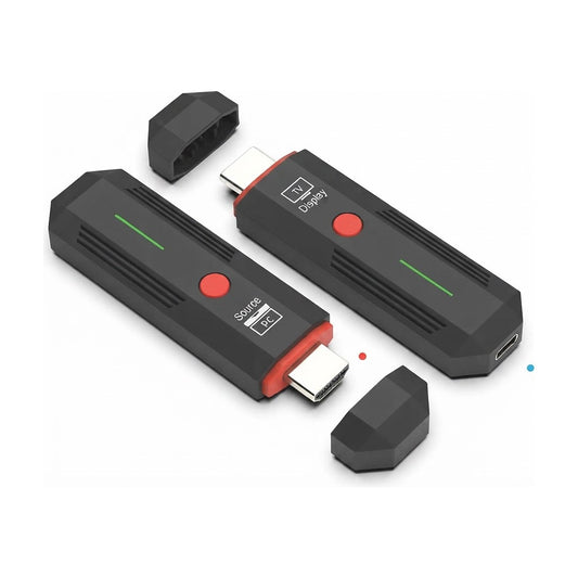 Extensor HDMI Inalámbrico A- 50 Metros Transmisor y Receptor, vista de producto sobre fondo blanco
