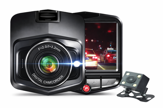 Cámara para Auto A-DVR051 Doble Cámara HD 720p con G-Sensor