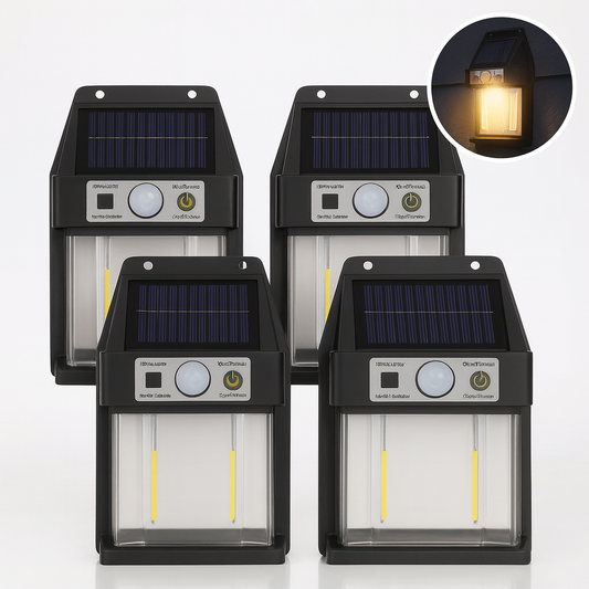 KIT X4 Lámpara Solar Decorativa p Exterior AFL6663