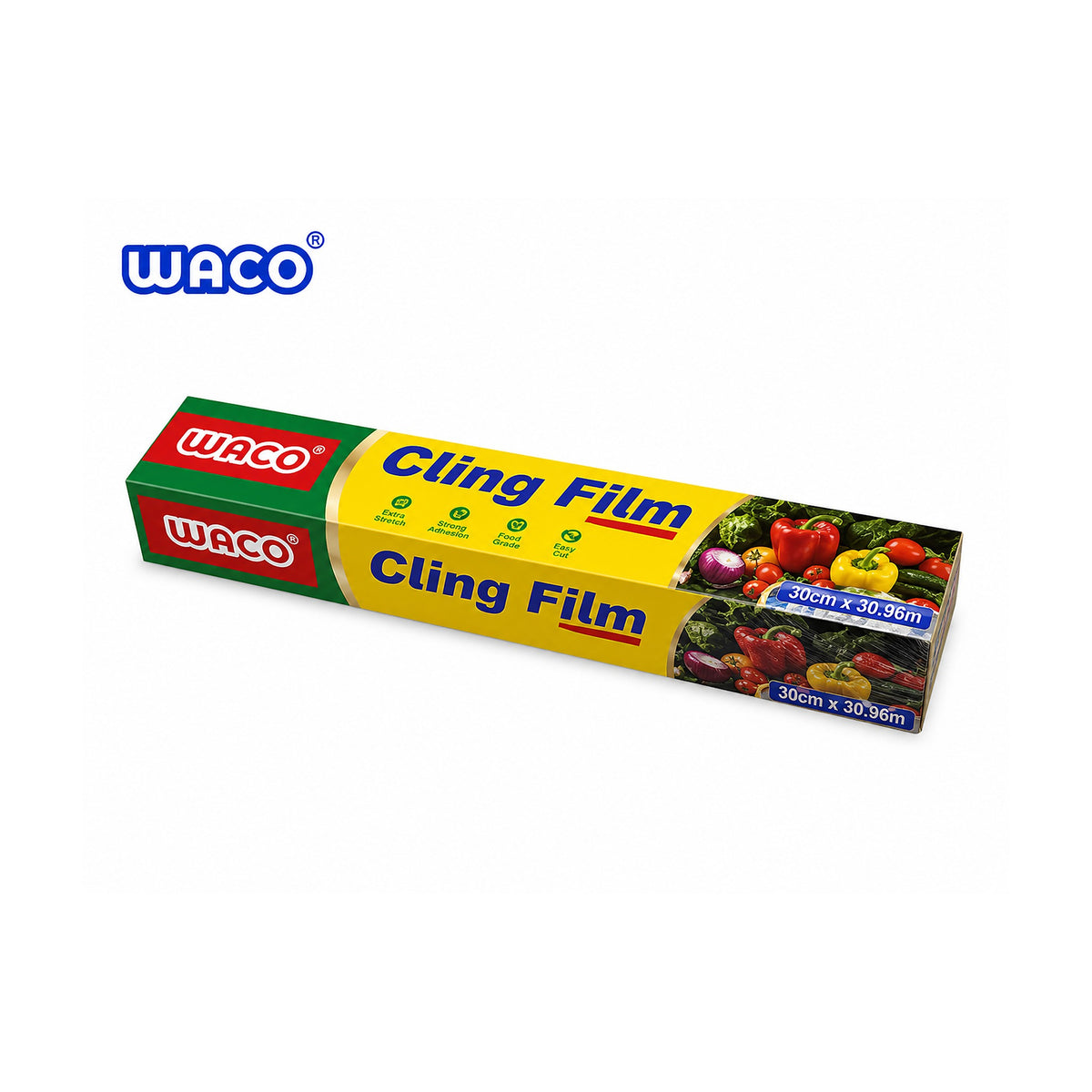 Film Transparente W237 30cm x 30.96m Rollo Resistente de SATE, producto centrado sobre fondo blanco