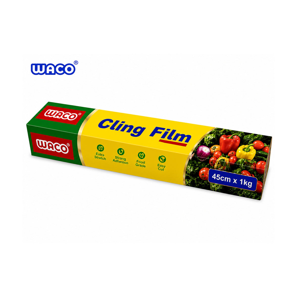 Film Transparente W240 45cm 1kg Rollo Profesional Alta Cobertura de SATE, producto centrado sobre fondo blanco