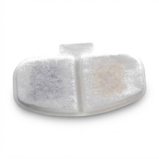 Filtro Repuesto para Fuente de Agua Caja x6 con Carbón Activado y Cepi de Sate - foto de producto centrado sobre fondo blanco