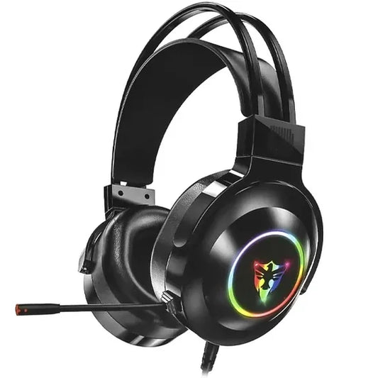 Auricular Gamer Satellite AE-302 USB con Micrófono para PC Negro