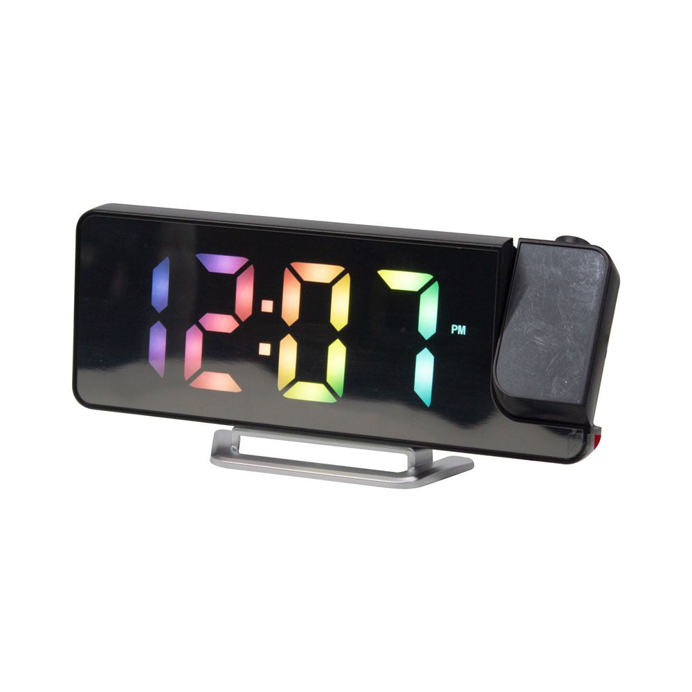 Reloj Despertador LED con Proyector AC-T6871 – Blanco