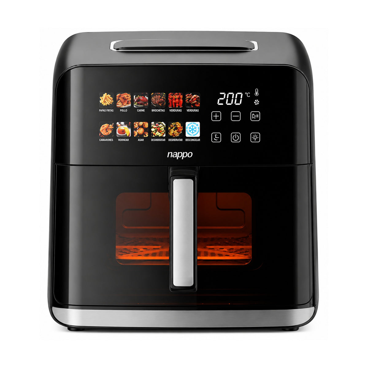 Freidora Sin Aceite Digital Nappo Healthy Pro NEF-347 8L de NAPPO, producto centrado sobre fondo blanco